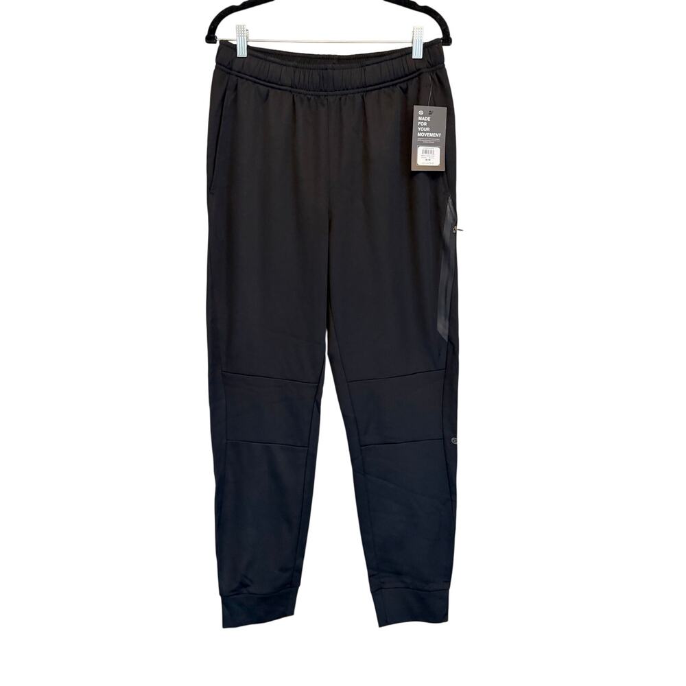 Etonic Joggers Pants Mens M Black Gorpcore Fleece Lined Warm Comfy Sporty NWT